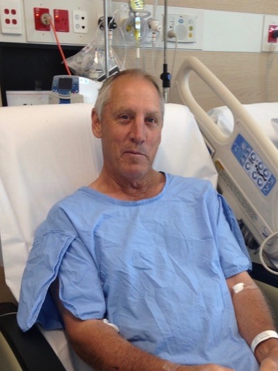 Robert Adams after prostate cancer surgery