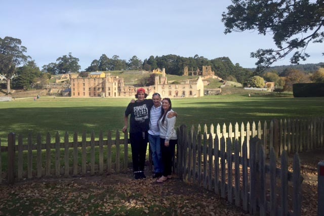 Nikki Grenfell with Peter and Joshua