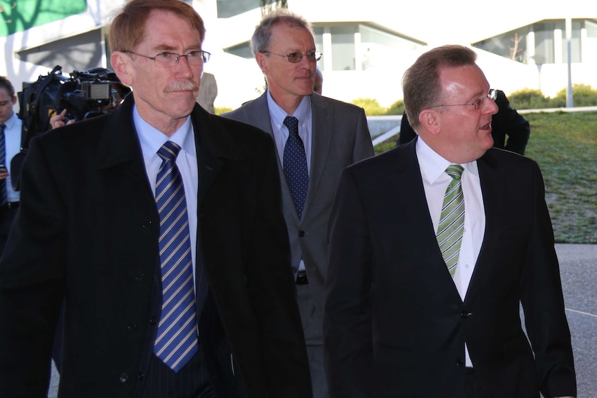 Bruce Billson tours the new science precinct at the ANU.