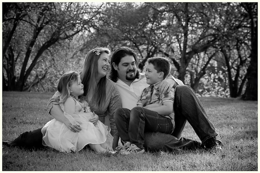 Ezekiel Howard with his family