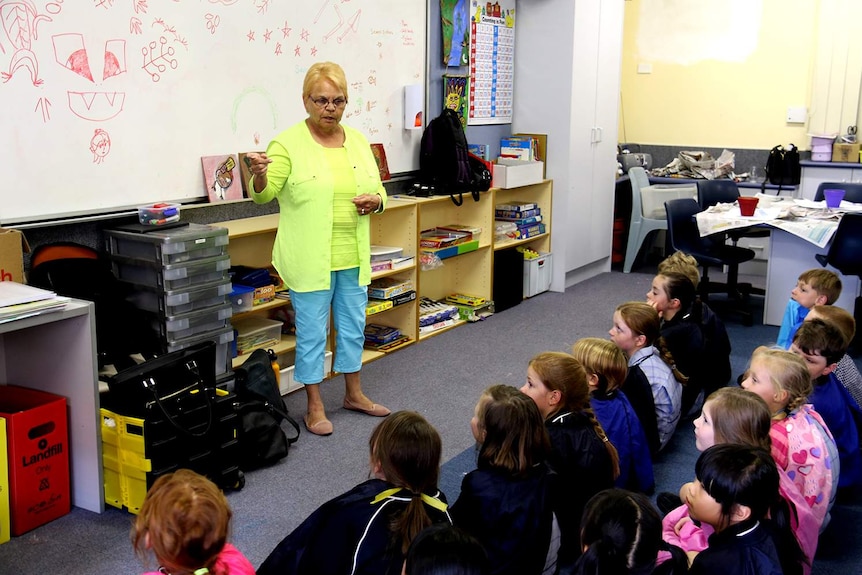 Lena Rigney teaching