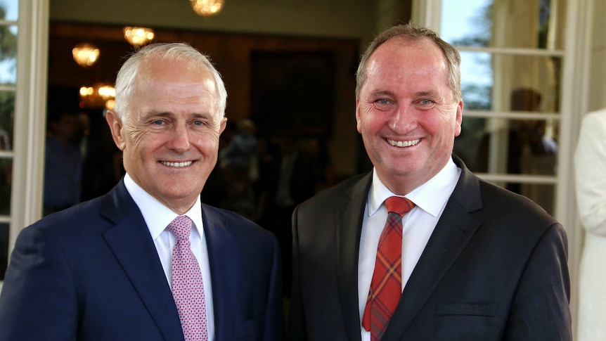 Barnaby Joyce and Malcolm Turnbull