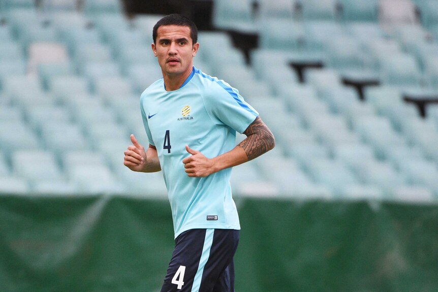 Socceroos star Tim Cahill prepares to take on Jordan