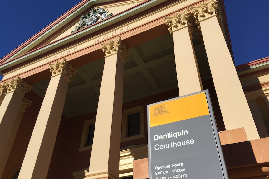 Outside of the Deniliquin Court house.