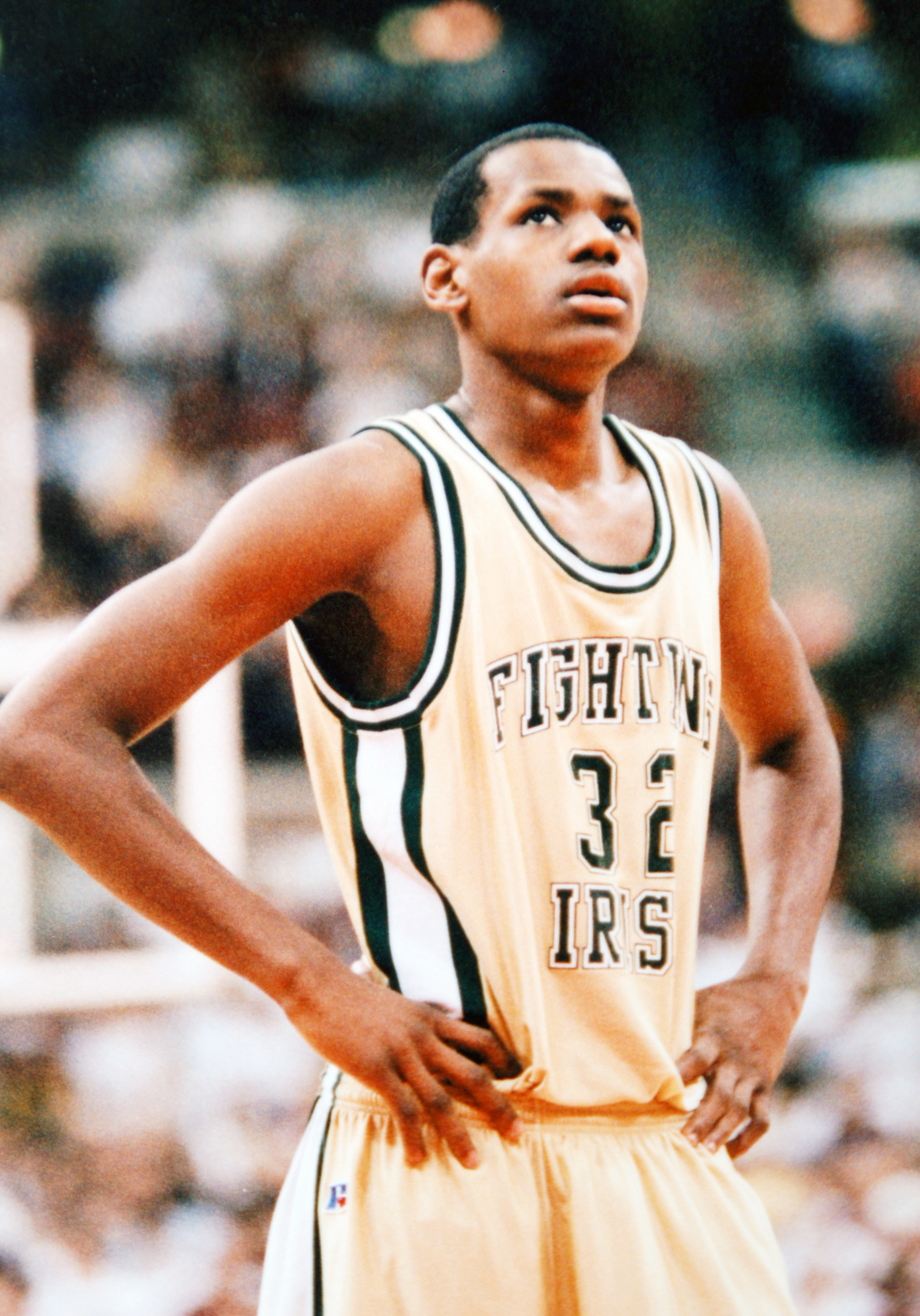 A high school age LeBron James.