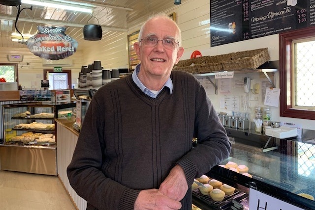 Beres Taylor at Bakery 31, Ross, Tasmania, May 2020.