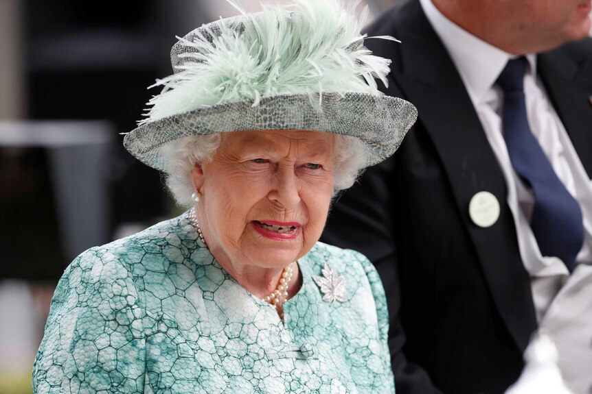 Britain's Queen Elizabeth at the Ascot Racecourse on June 23, 2018.