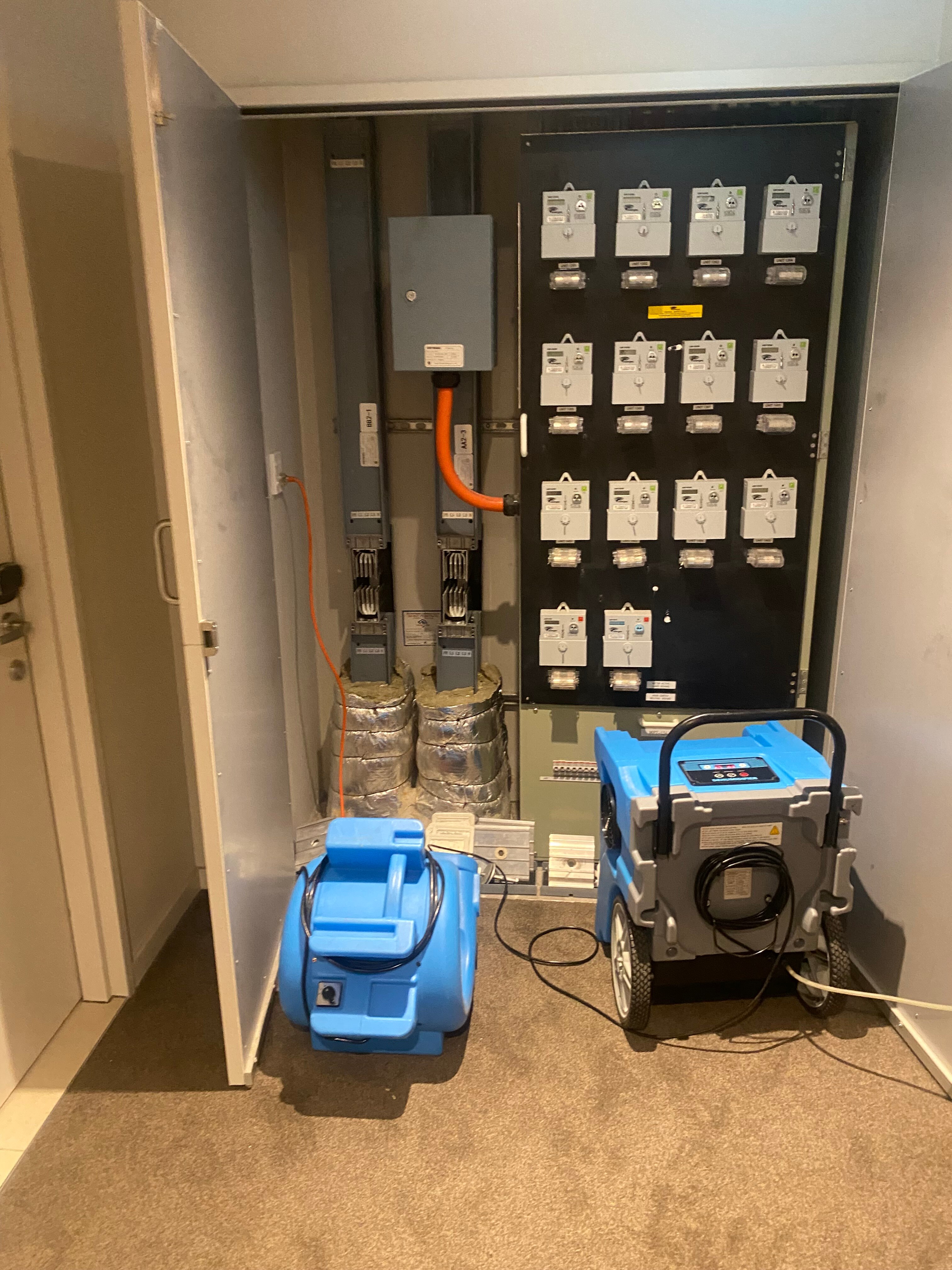 industrial dryers running inside the building's electrical system