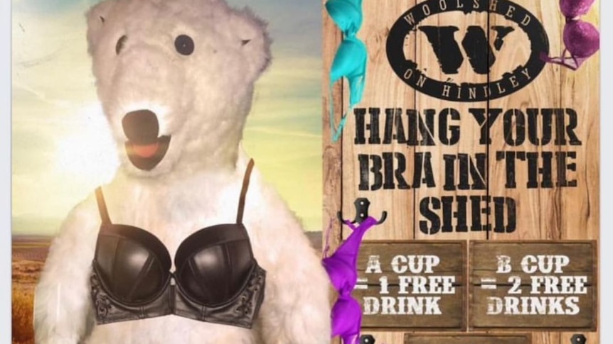 The pub that hangs up all the bras women have left behind on a