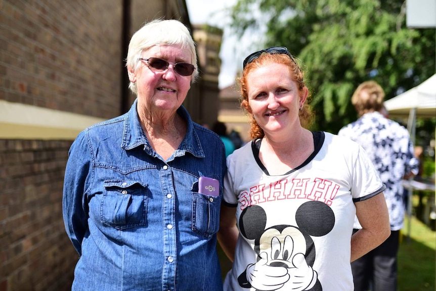 Mother and daughter at the Grafton community event