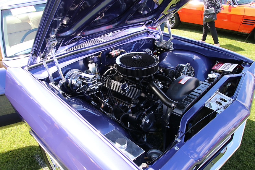 Under the bonnet of a Monaro