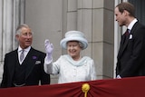 Prince Charles, Queen Elizabeth and Prince William