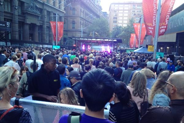 Hundreds in Martin Place