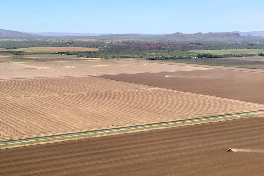 An aerial of the Ord Irrigation Scheme