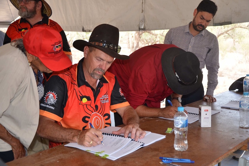 Native title agreement signing