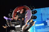 Foo Fighters frontman Dave Grohl plays a gig in Washington DC