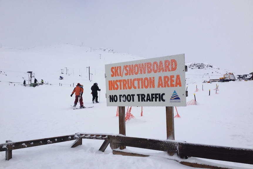 The heavier snowfall has created a new set of students for the  mountain's ski school.