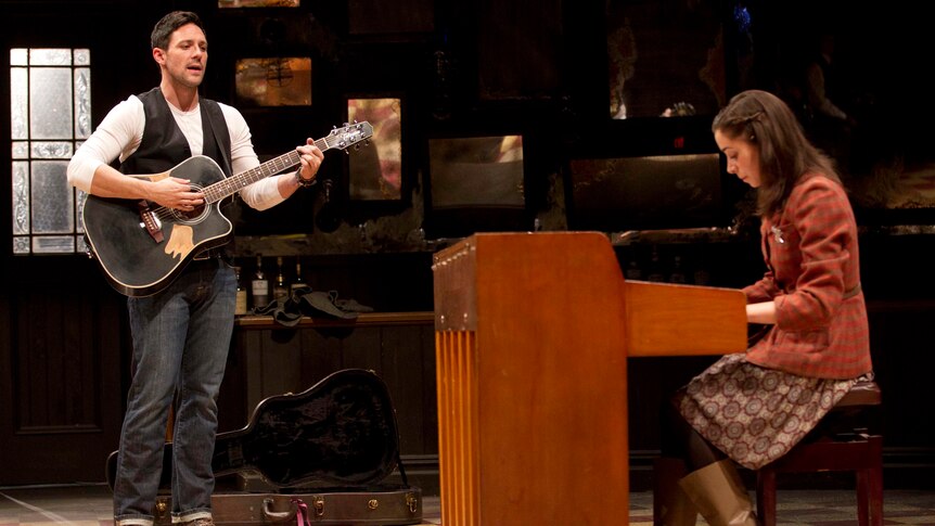 Steve Kazee and Cristin Milioti star in the Broadway musical, Once.