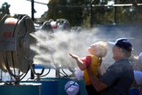 Fans cool off at Australian Open
