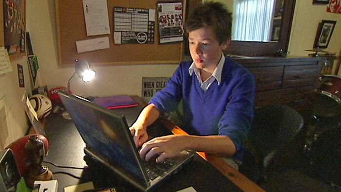 Jacob Arnott, 14, started blogging about sport for fun last year.