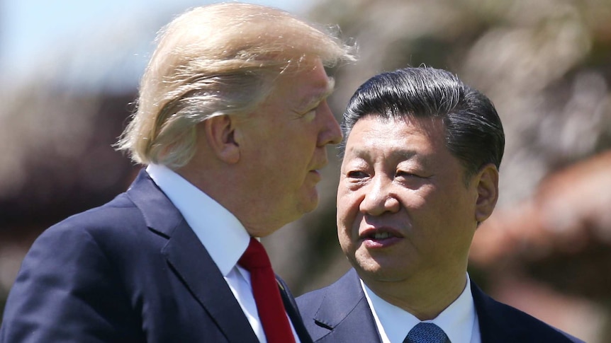 US President Donald Trump with China's President Xi Jinping in April