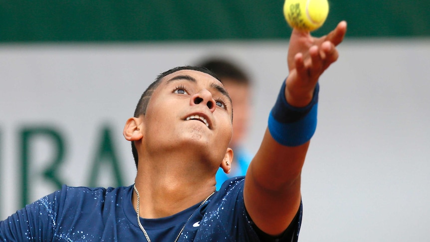 Nick Kyrgios at the French Open