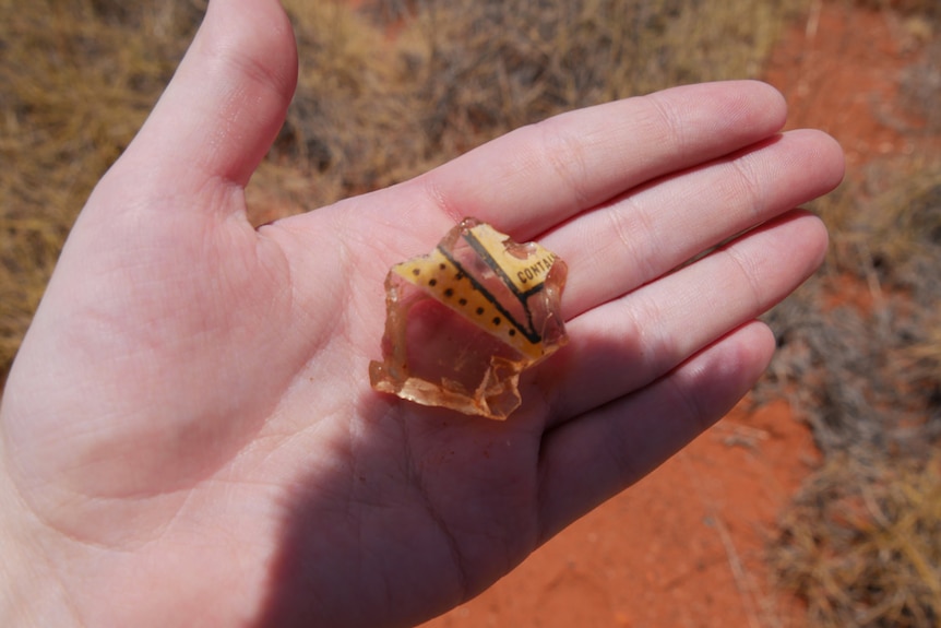 A small piece of debris from MMA 1750 found at Indee Station