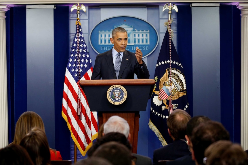 Barack Obama speaks at final press conference