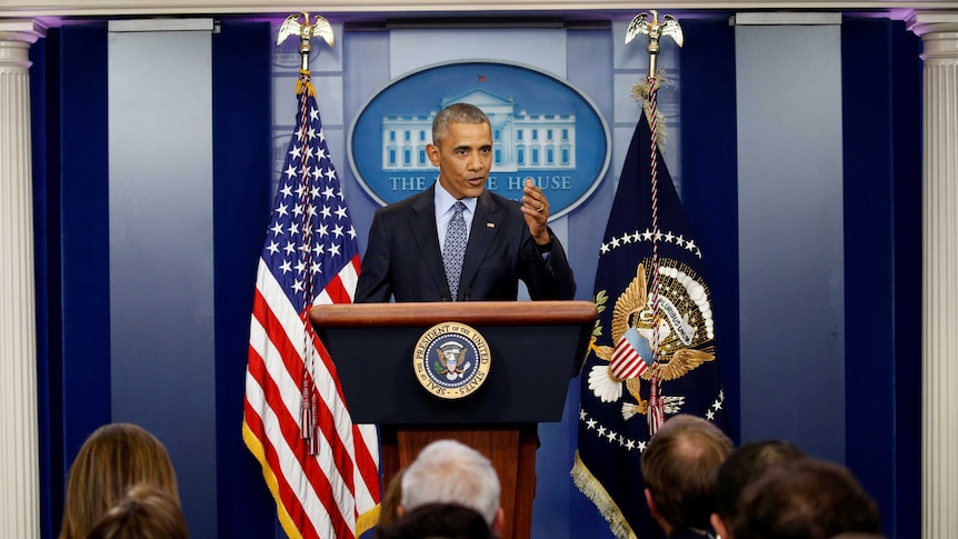 Barack Obama speaks at final press conference