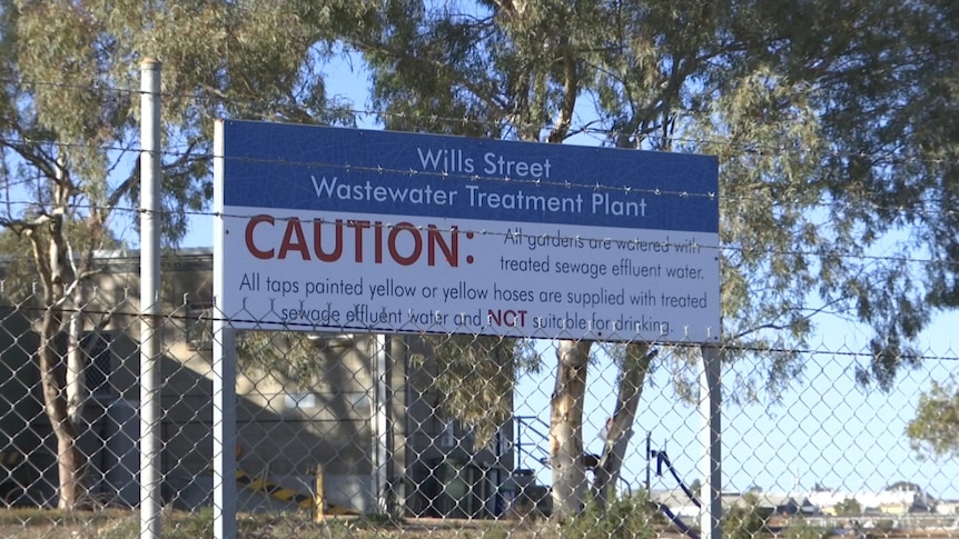 Signage for Broken Hill's Memorial Oval testing site.