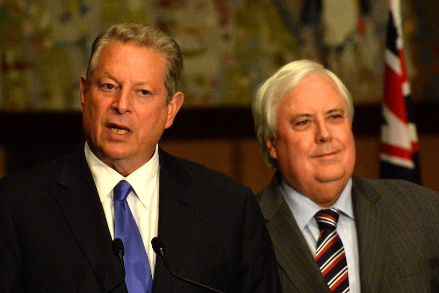 Clive Palmer and Al Gore