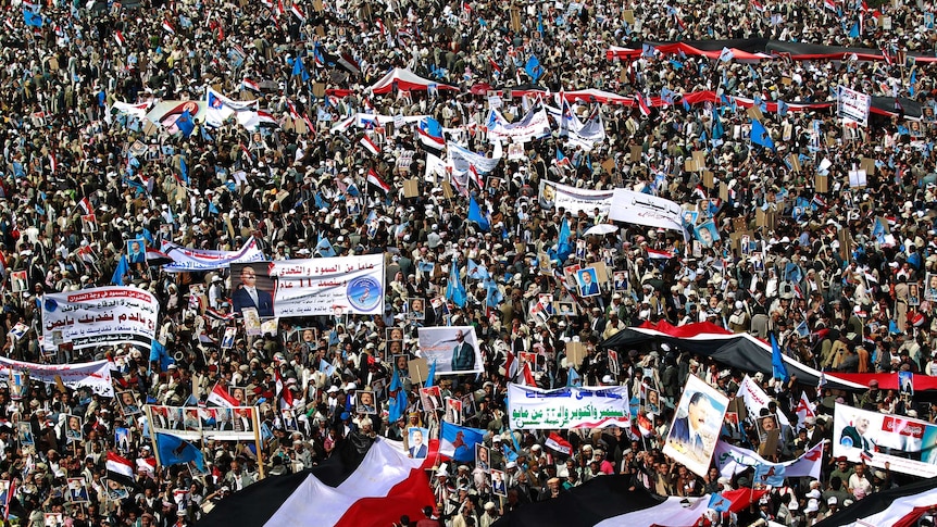 Yemenis demonstrate against Saudi-led war