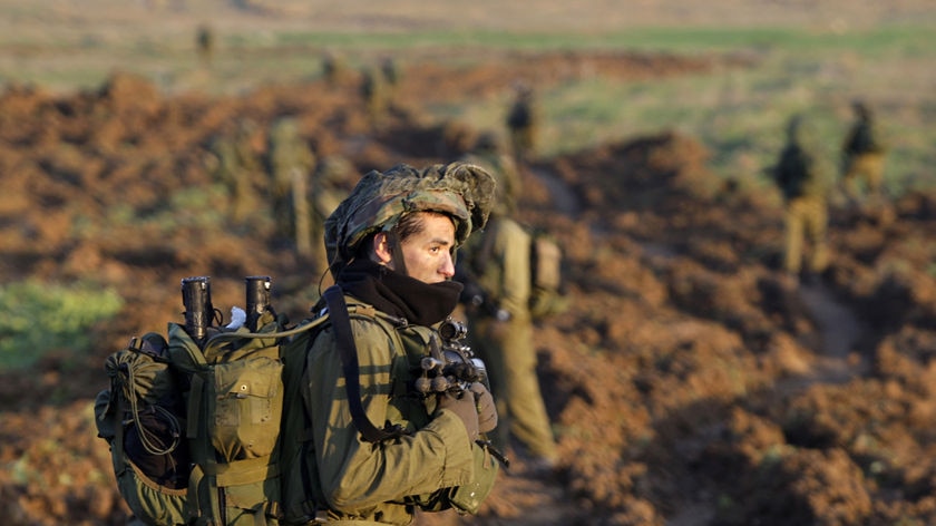 'The most moral force in the world': An Israeli soldier heads for Gaza.