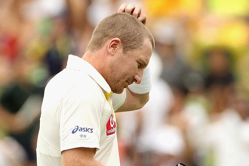 Haddin heads off after being dismissed