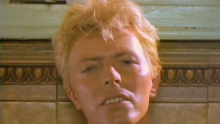 David Bowie in the Let's Dance film clip
