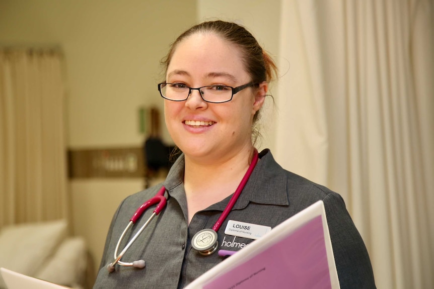 Louise Scarcella practises nursing at Holmesglen TAFE.