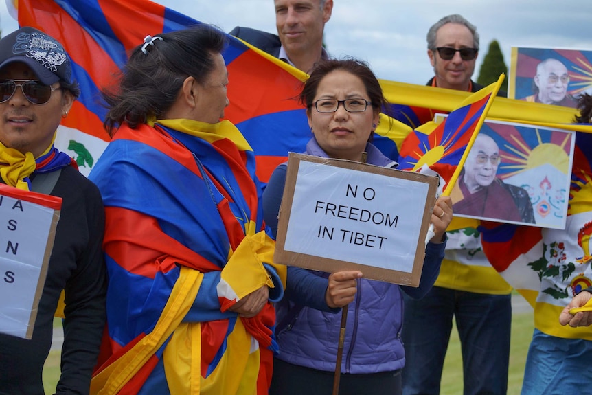 Tibet protest in Hobart