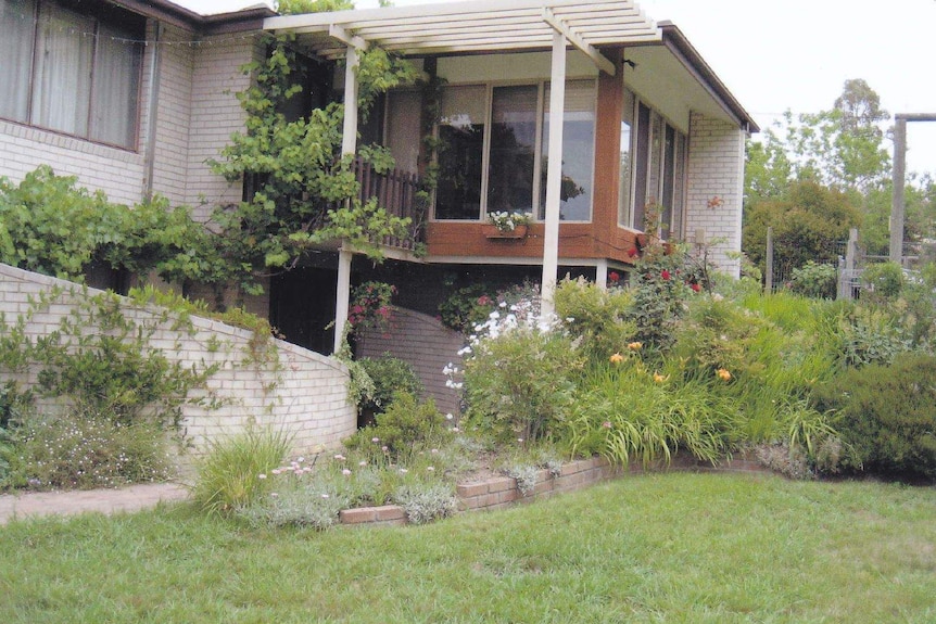 John and Trish Hagan's home before it was knocked down by the ACT Government during the Mr Fluffy buyback.