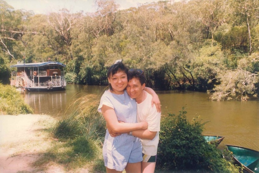 Rufina Djo and her husband before they were married.