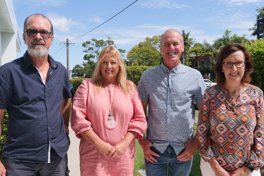 Port Macquarie candidates for NSW election, two women and two men facing the camera