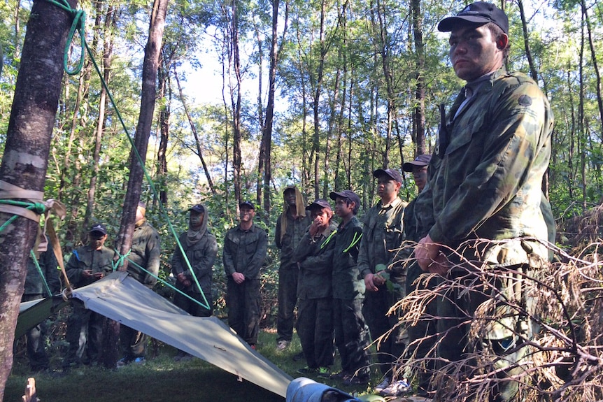 Teenage recruits at the To Reach Your Potential bootcamp