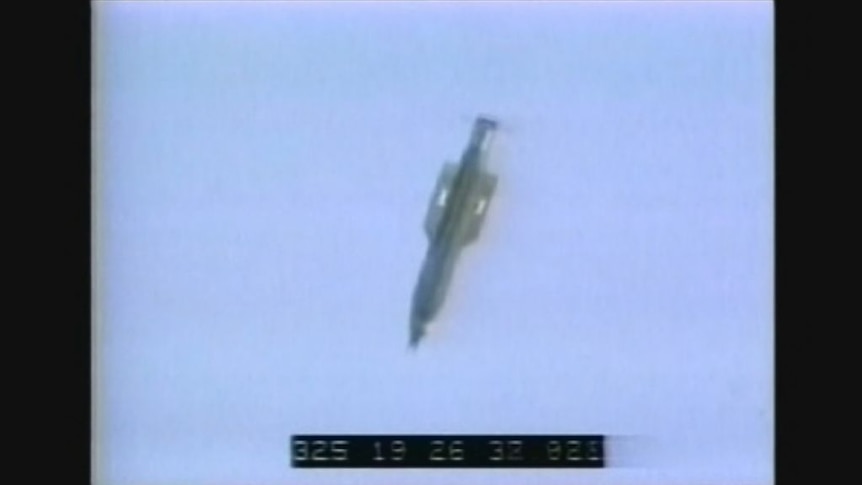 A US Air Force video from a 2003 test shows the force of the "mother of all bombs"