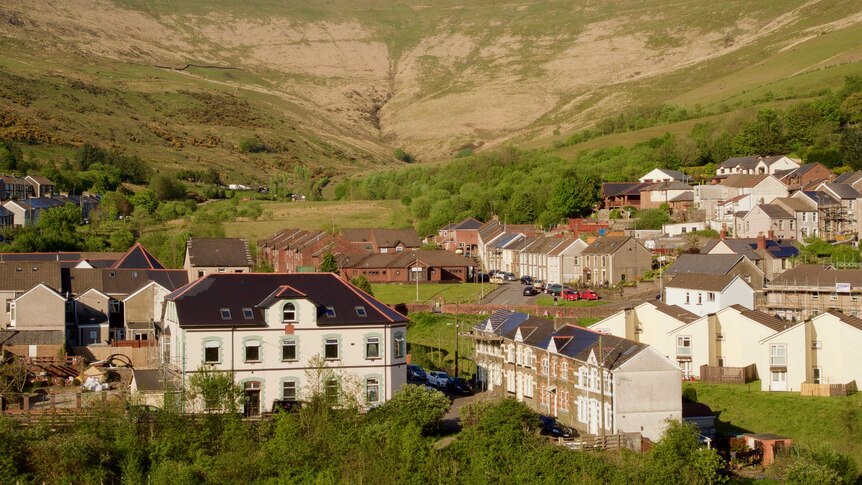 The town of Blaengarw in Wales