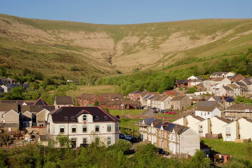 The town of Blaengarw in Wales