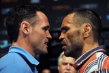 Boxers Daniel Geale and Anthony Mundine