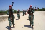 Al-Shabaab conduct military exercises inside Somalia.