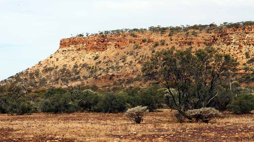 A red country bluff in the Murchison