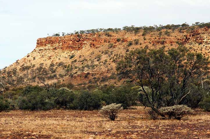 A red country bluff in the Murchison