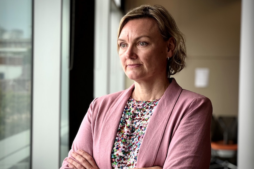 University of Sydney associate professor Becky Freeman looking concerned