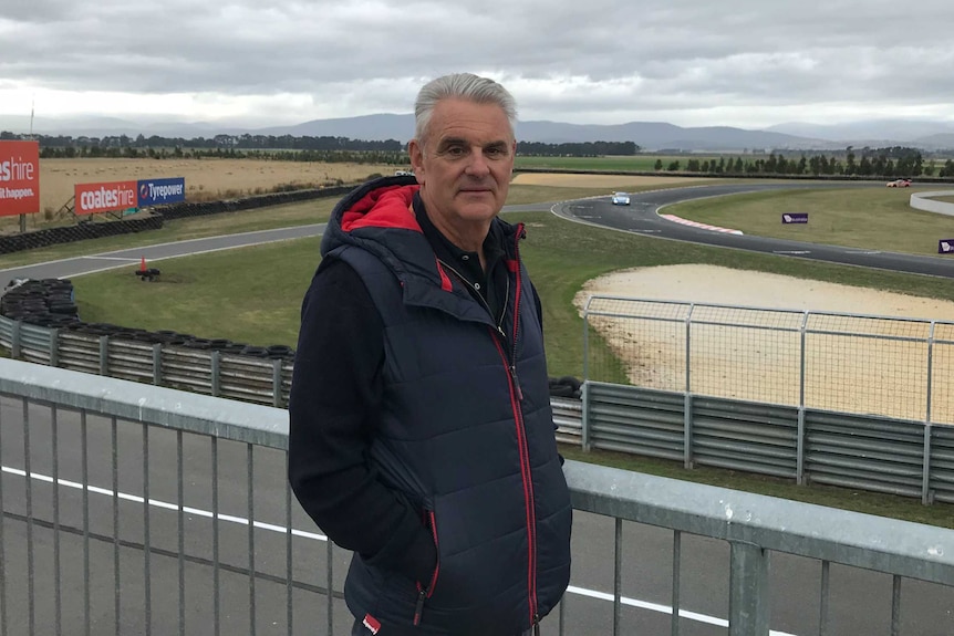Tasmanian motorsport legend Greg Crick has spent 43 years racing at Symmons Plains.